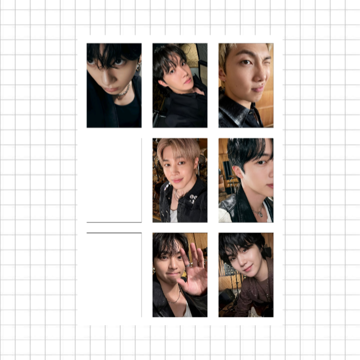 پک فتوکارت Bts کد ۳ شامل ۷ عدد فتوکارت