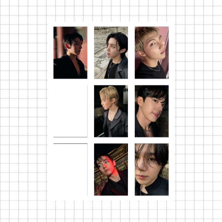 پک فتوکارت Bts کد ۴ شامل ۷ عدد فتوکارت