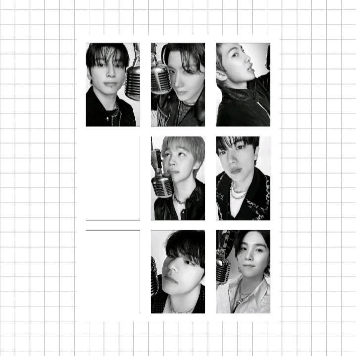 پک فتوکارت Bts کد ۵ شامل ۷ عدد فتوکارت