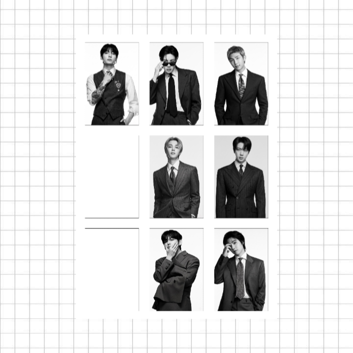 پک فتوکارت Bts کد ۹ شامل ۷ عدد فتوکارت